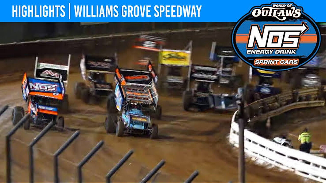 World of Outlaws NOS Energy Drink Sprint Cars | Williams Grove Speedway | Oct. 5, 2024 | HIGHLIGHTS