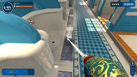 Straining to Clean a Filthy Bathroom - Powerwash Simulator