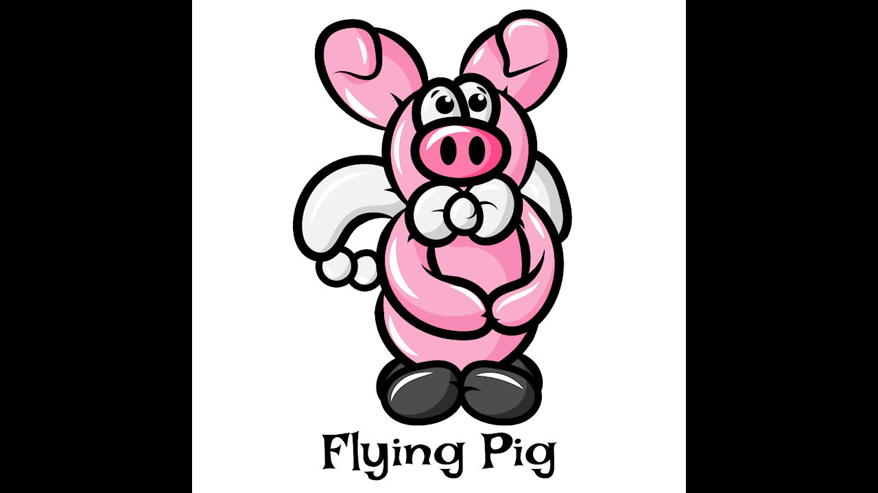 Pigasus - flying pig balloon tutorial