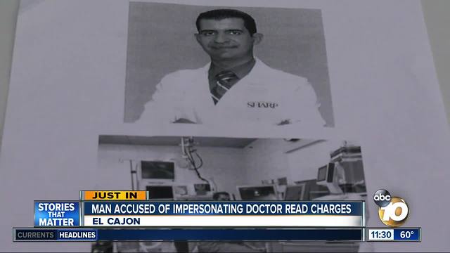 Man accused of impersonating a doctor