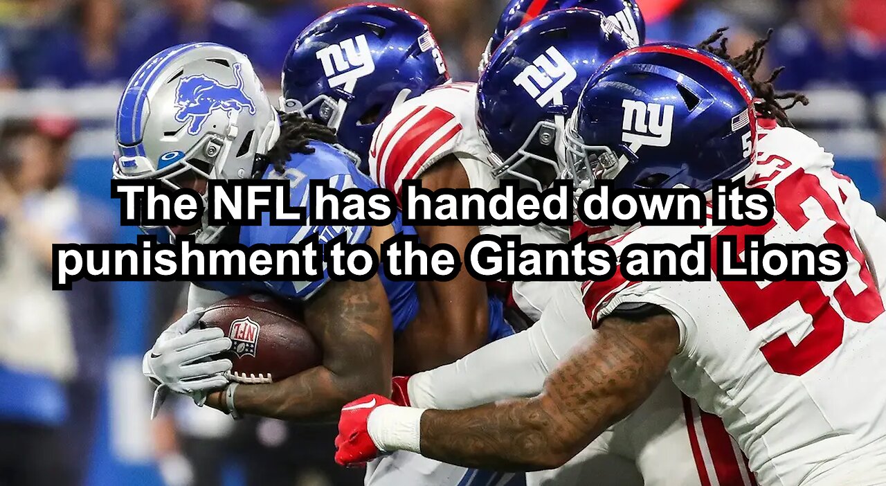 The NFL has handed down its punishment to the Giants and Lions