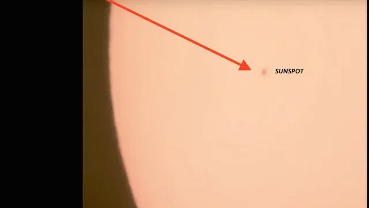 Suns Acting Up, Sunspot & Possible Solar Flare, Live Activity, 8" Meade Telescope