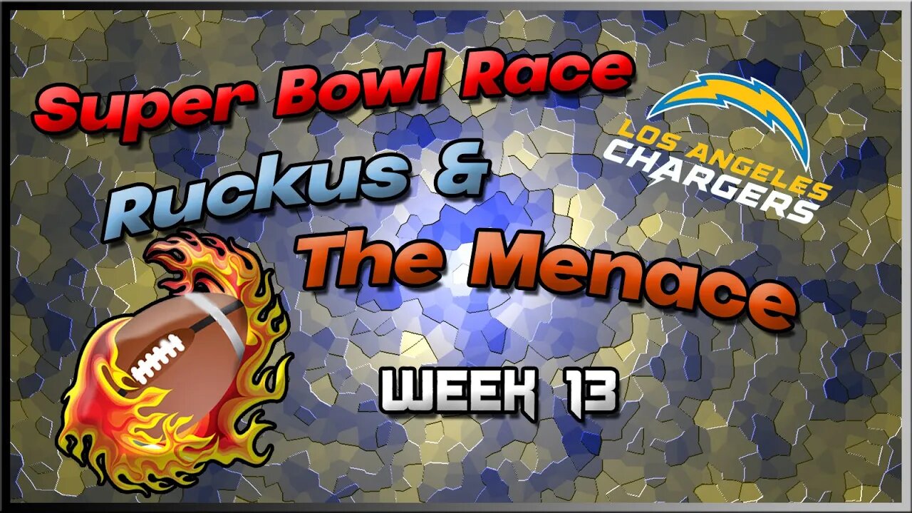 Iced Trap Game in Foxborough..... Week #13 Superbowl Race! R&M