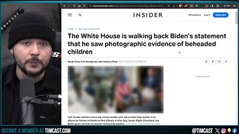 Biden CAUGHT LYING About Seeing Hamas Beheading Children In Israel, White House LOST All Credibility