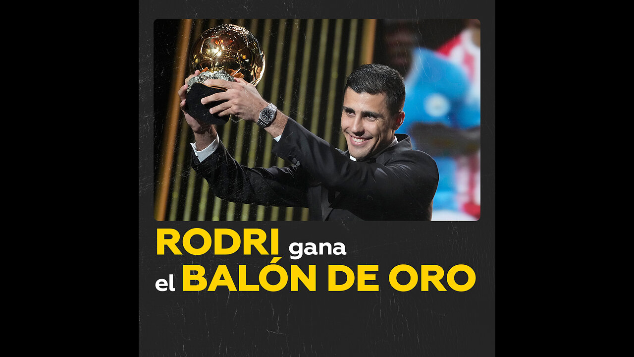 El español Rodrigo Hernández gana el Balón de Oro 2024