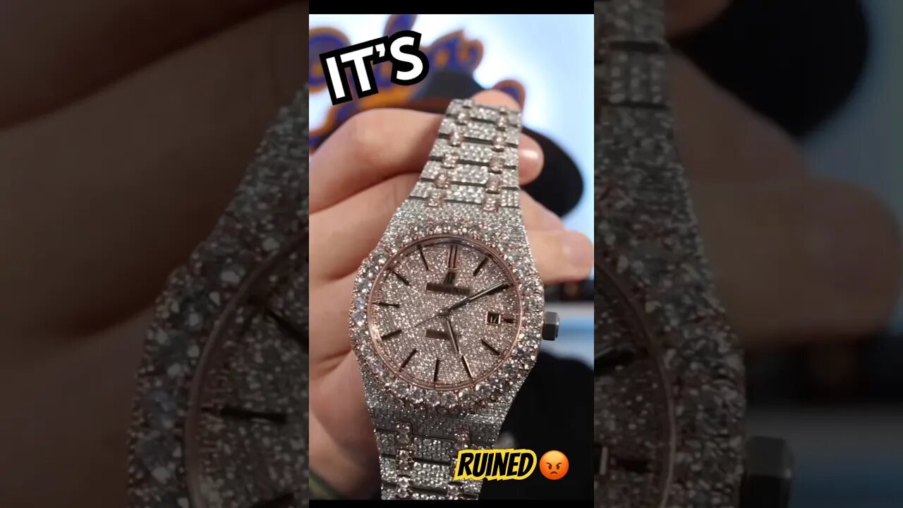 They RUINED a $40,000 WATCH 🤢 #shorts #cubaknowknowsjewelry #watch