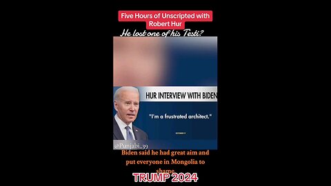 Transcript of @JoeBiden interview with Robert Hur (all rights @punjabi_39)