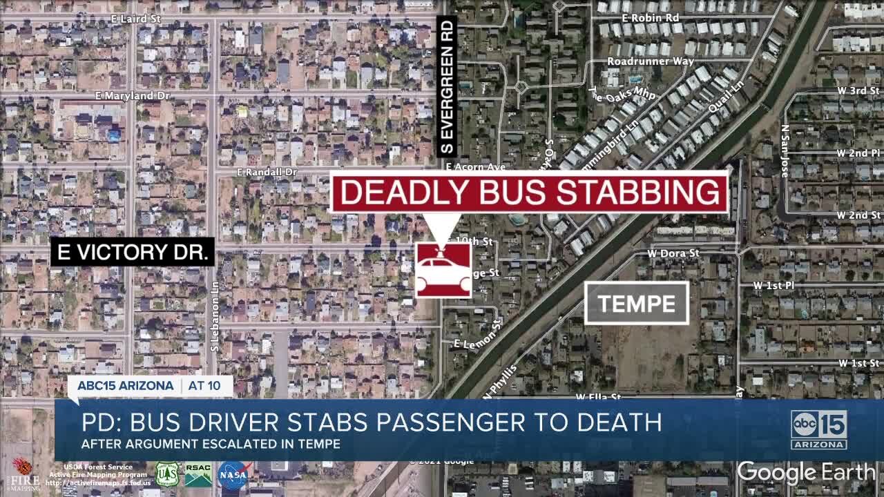 Tempe bus driver fatally stabs passenger after confrontation