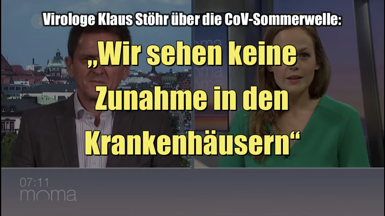 Klaus Stöhr über CoV-Sommerwelle: „Keine Zunahme in den Krankenhäusern“ (ZDF I 16.06.2022)