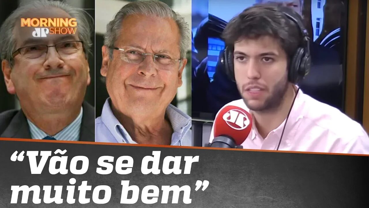 Eduardo Cunha e Zé Dirceu dividem “cela”. Para Coppolla, as personalidades batem