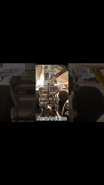 Massive #A380 Landing Gears #PreFlight Inspection #Aviation #AeroArduino