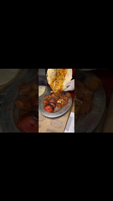Spicy Tikka With Roti #UpFoodReview #ytshorts #shorts #Food #Streetfood