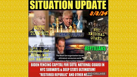 SG Anon. Juan O Savin ~ Situation Update 3/8/24 ~ Restored Republic > Judy Byington- Q+ White Hats