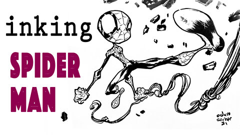 Spider man inking
