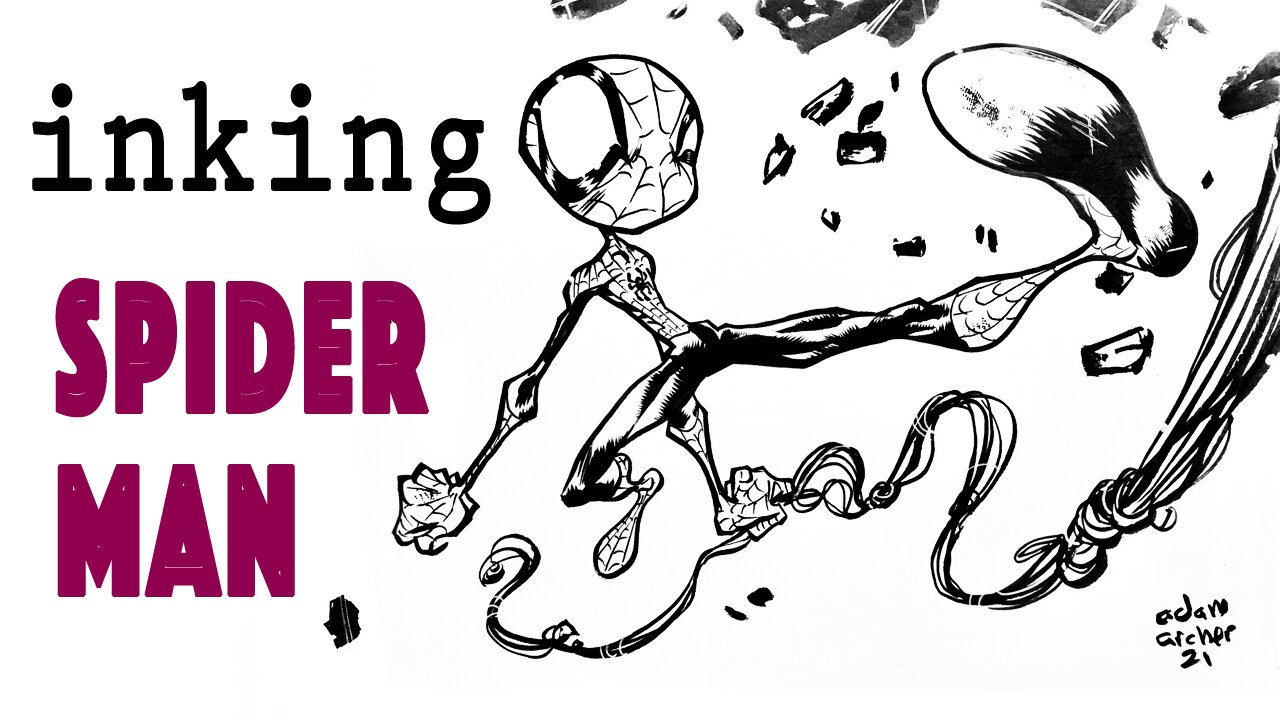 Spider man inking