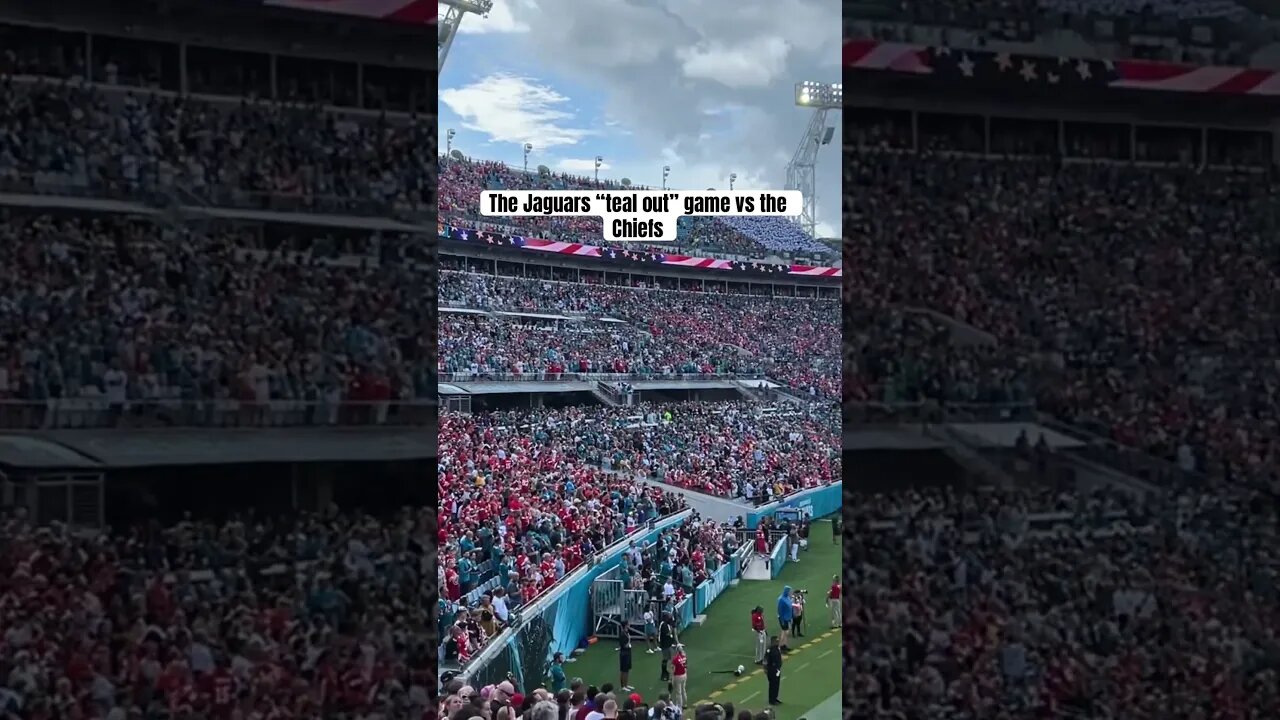 The Jaguars attempt at a “teal out” against the Chiefs🫣