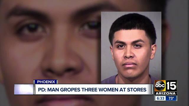 PD: Man arrested in west Phoenix after groping 3 women in 22 minutes