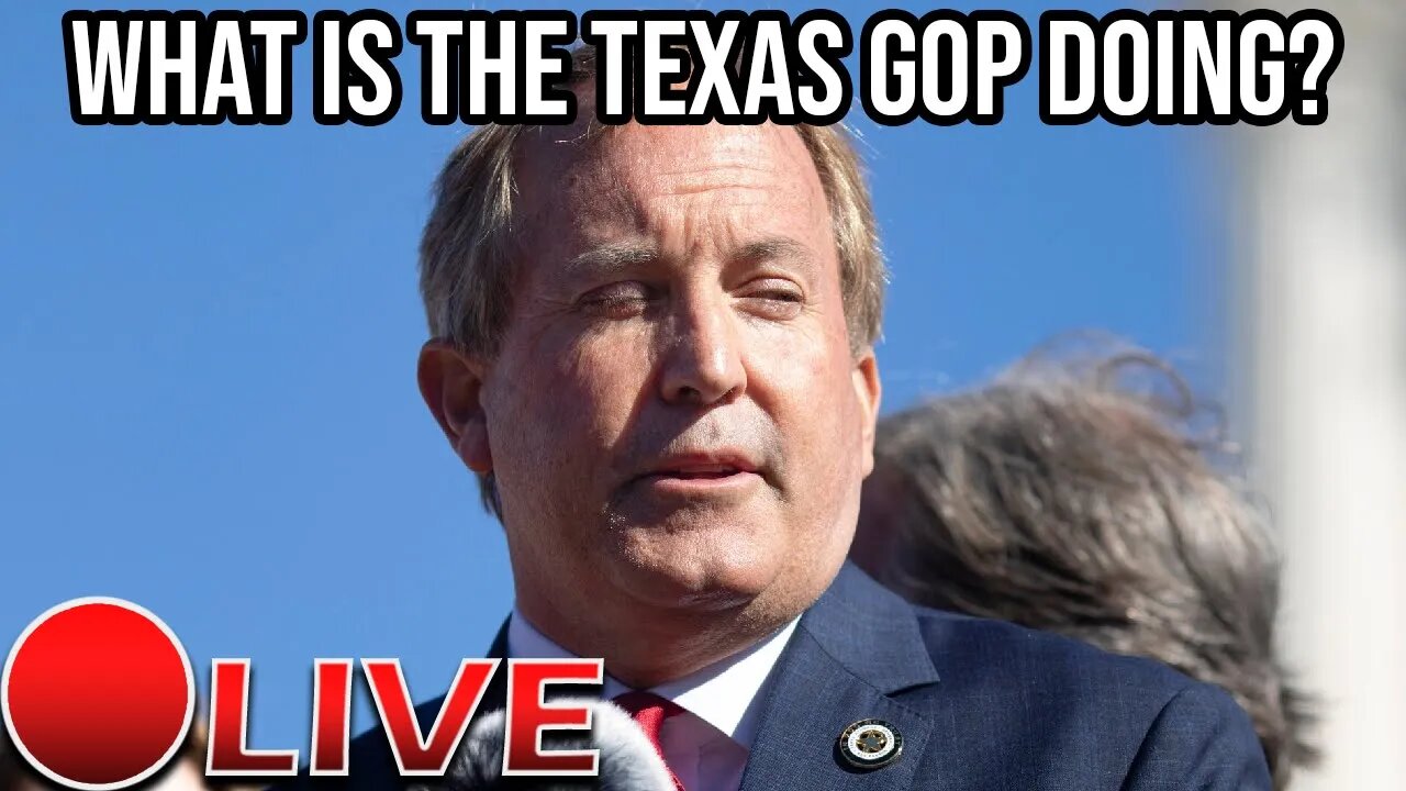 Texas AG Ken Paxton Has Been Impeached! [Live Discussion]