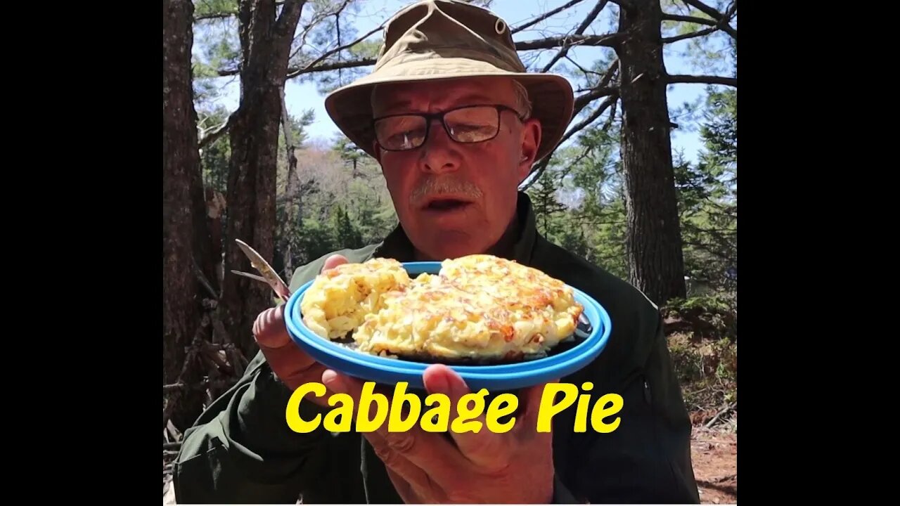 Cabbage Pie - Cooked in the Woods using the Firebox Wood Flame gas burner