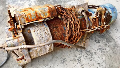 Restoration of rusted rolling door motor | Restore and reuse old rusted shutter motor 220v