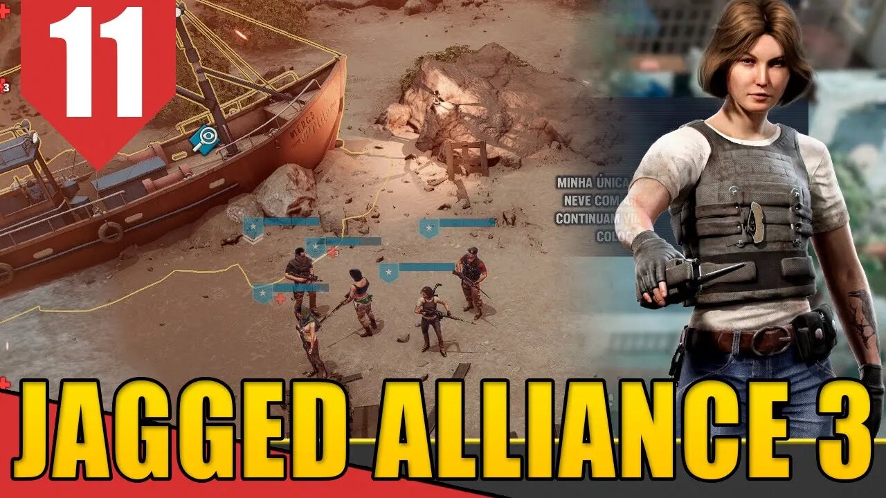 O Barco Encalhado - Jagged Alliance 3 #11 [Gameplay PT-BR]