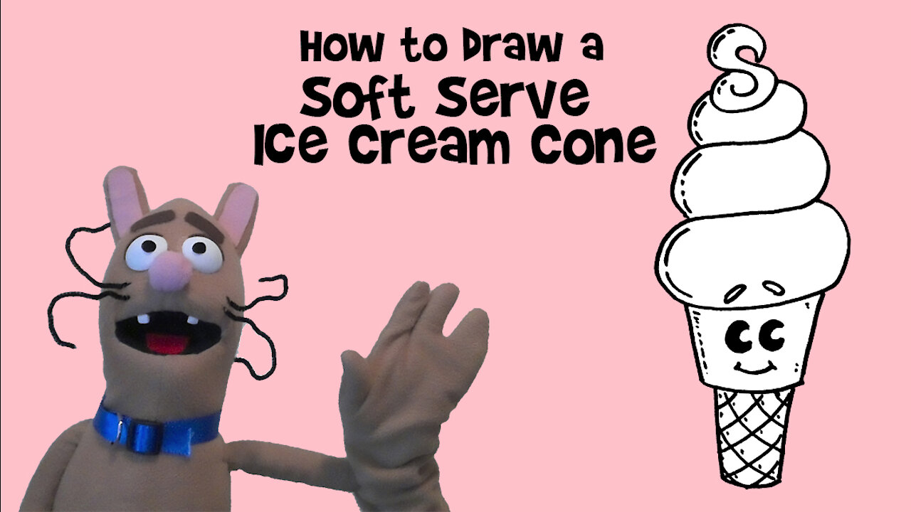 How to Draw a Soft Serve Ice Cream Cone