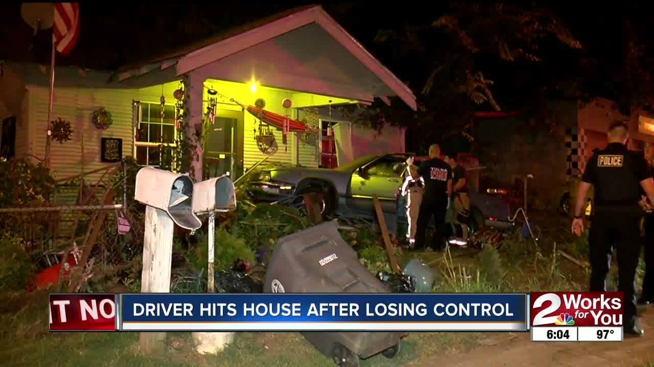 Car vs. House North Tulsa