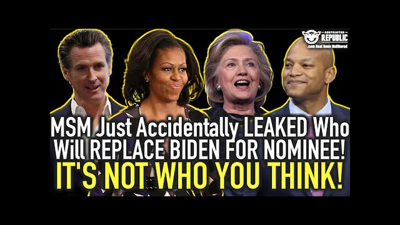 Has Biden’s Replacement Just Been Revealed? HINT! It’s NOT Who You Think!