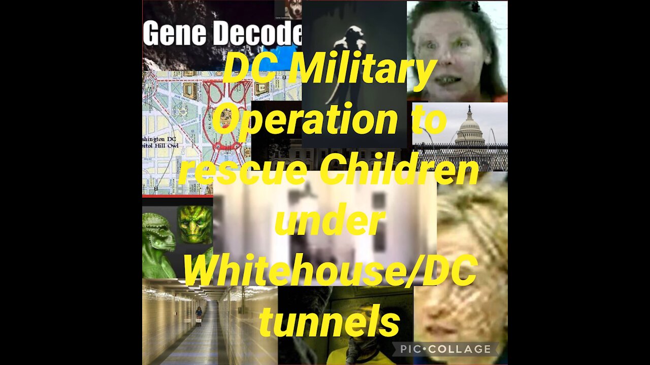 DC Military Op to rescue children UNDER White House