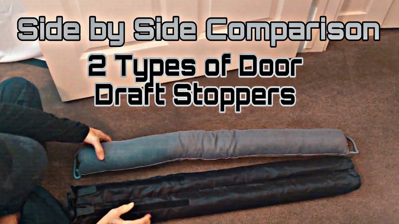 Side by Side Comparison 2 Door Draft Stoppers(Storefront Video)