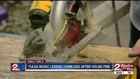 Tulsa music legend's house destroyed by fire