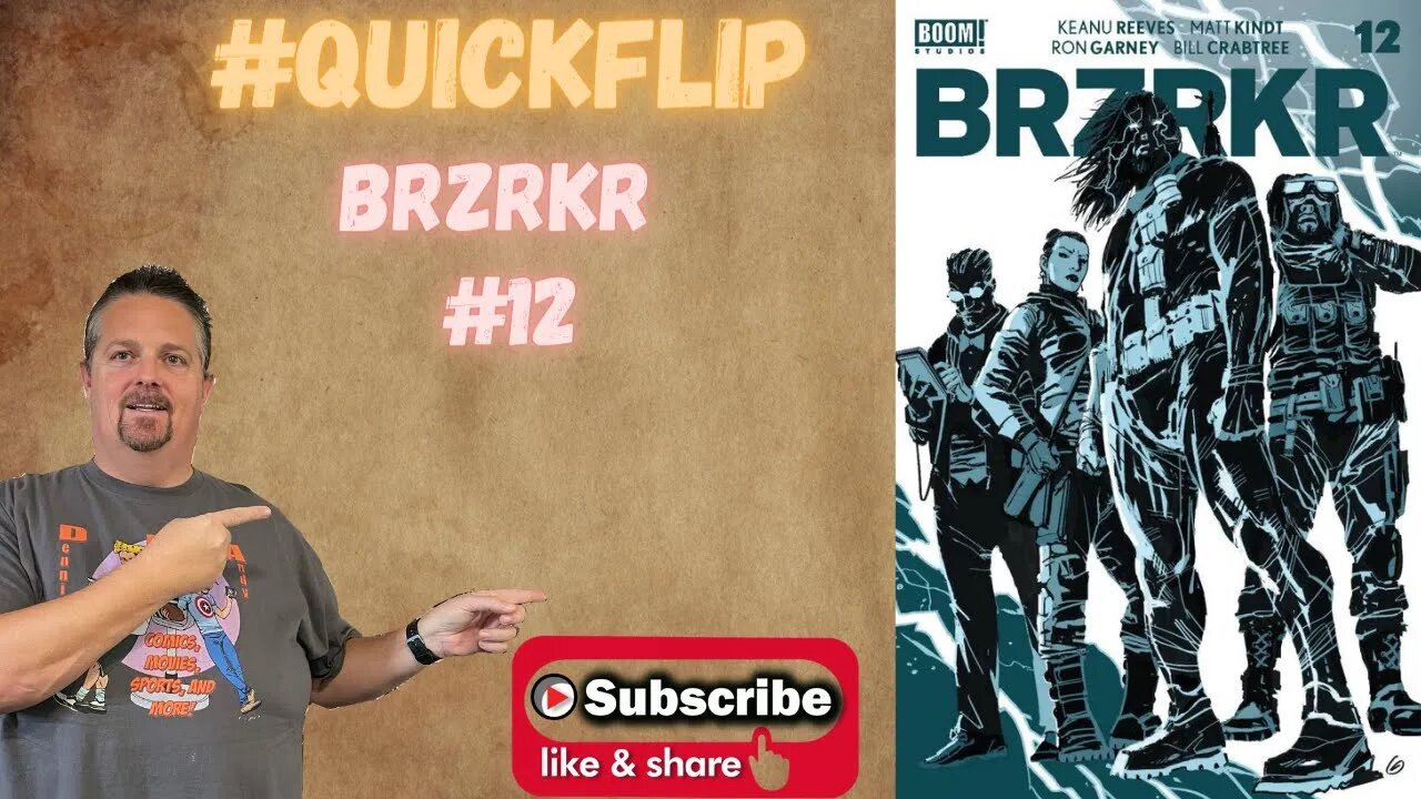 BRZRKR #12 From BOOM! STUDIOS Comics Keanu Reeves Ron Garney Matt Kindt #QuickFlip Review #shorts