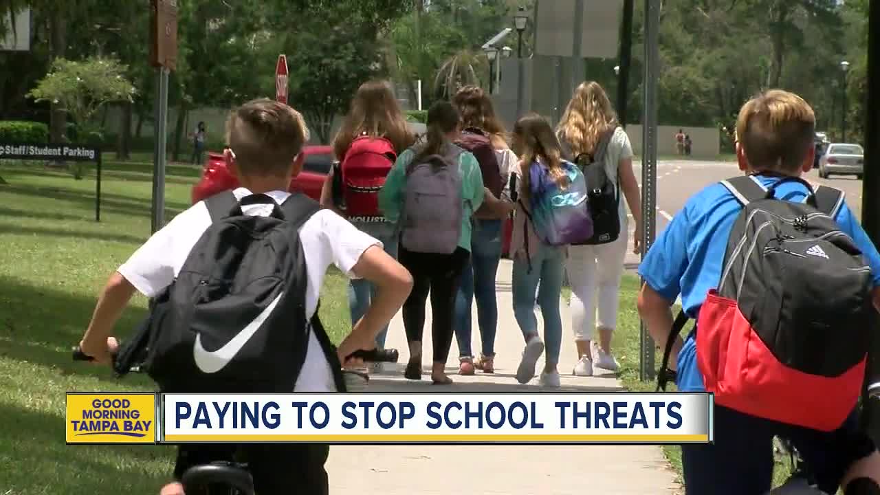 Parents offer reward to stop school threats