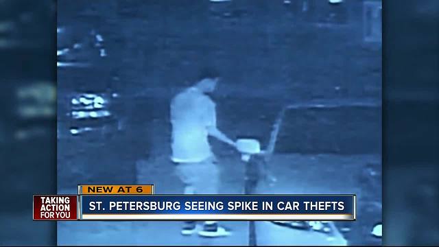 Car thefts spike in St. Petersburg