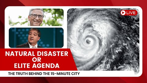 Hurricane Milton: Natural Disaster or Elite Agenda? 🌍💡 The Truth Behind the 15-Minute City!