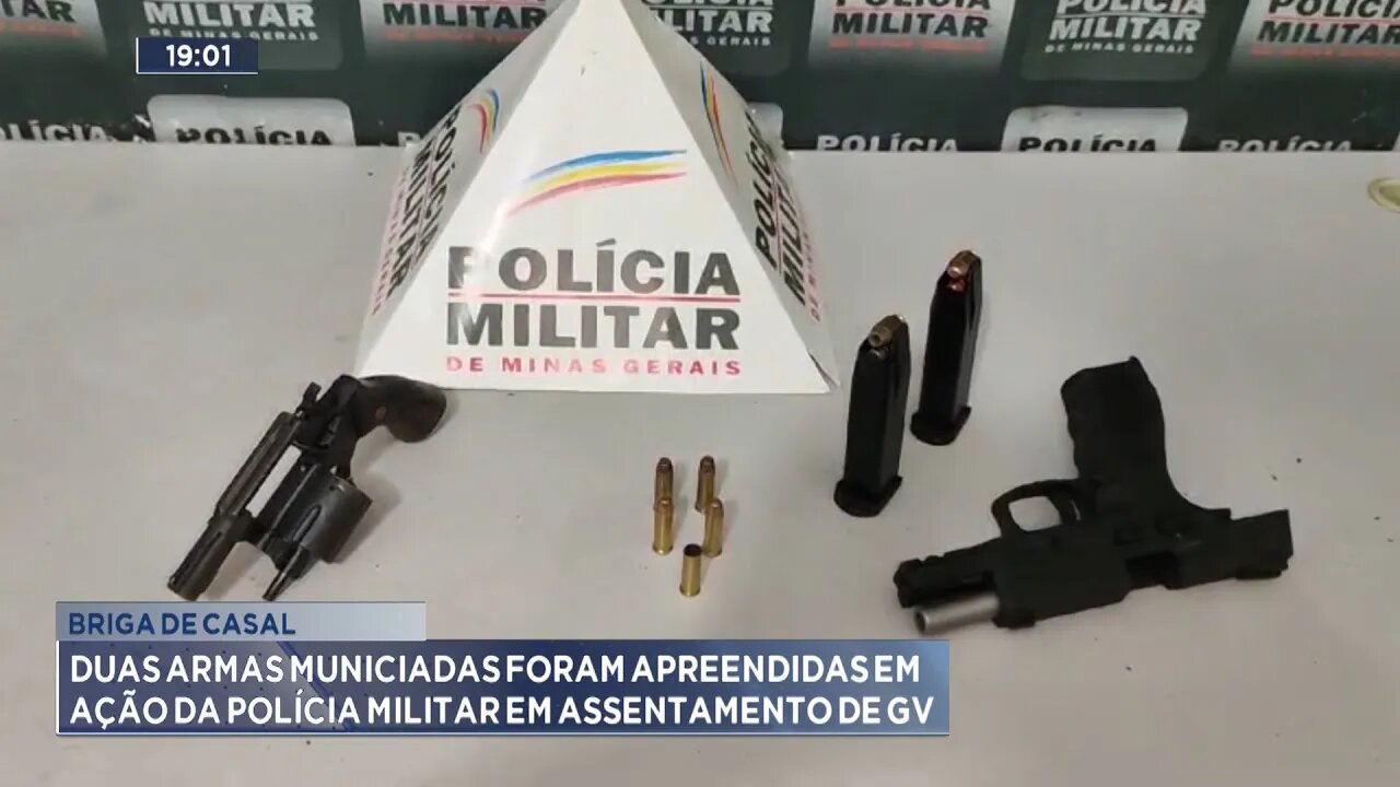 Briga de Casal: Duas Armas foram Apreendidas em Ação da Polícia Militar em Assentamento de GV.