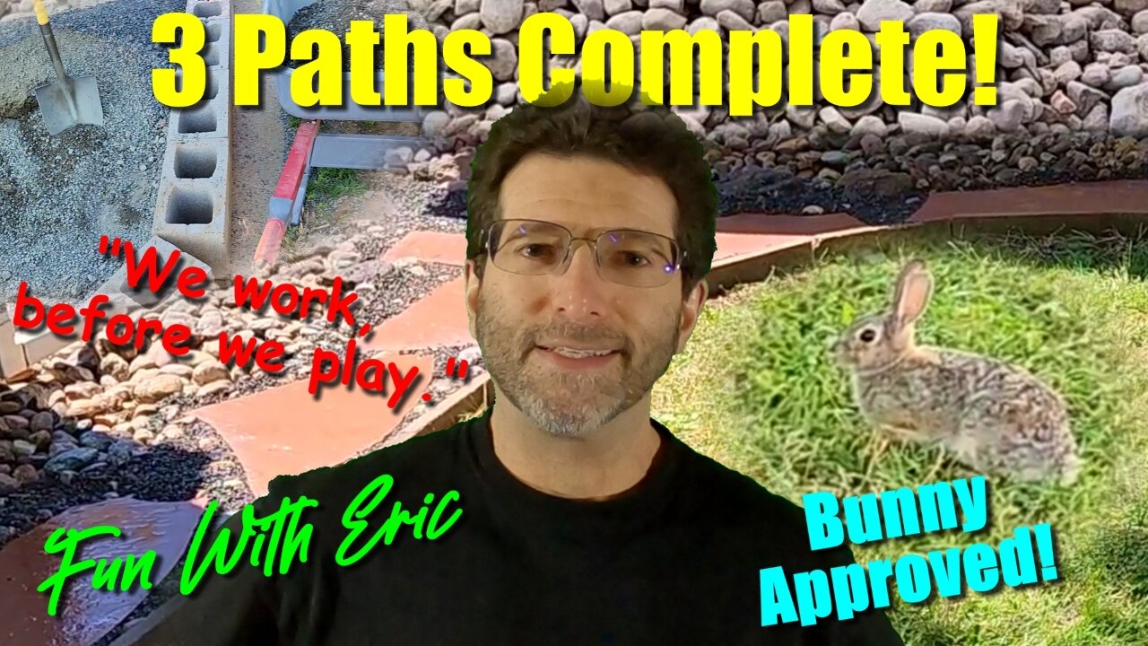 4th Installment of Huge Landscaping Project with 3 Paths Completed!