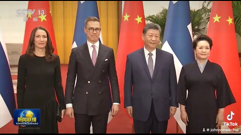 Xi Jinping holds a ceremony to welcome Finnish President to China