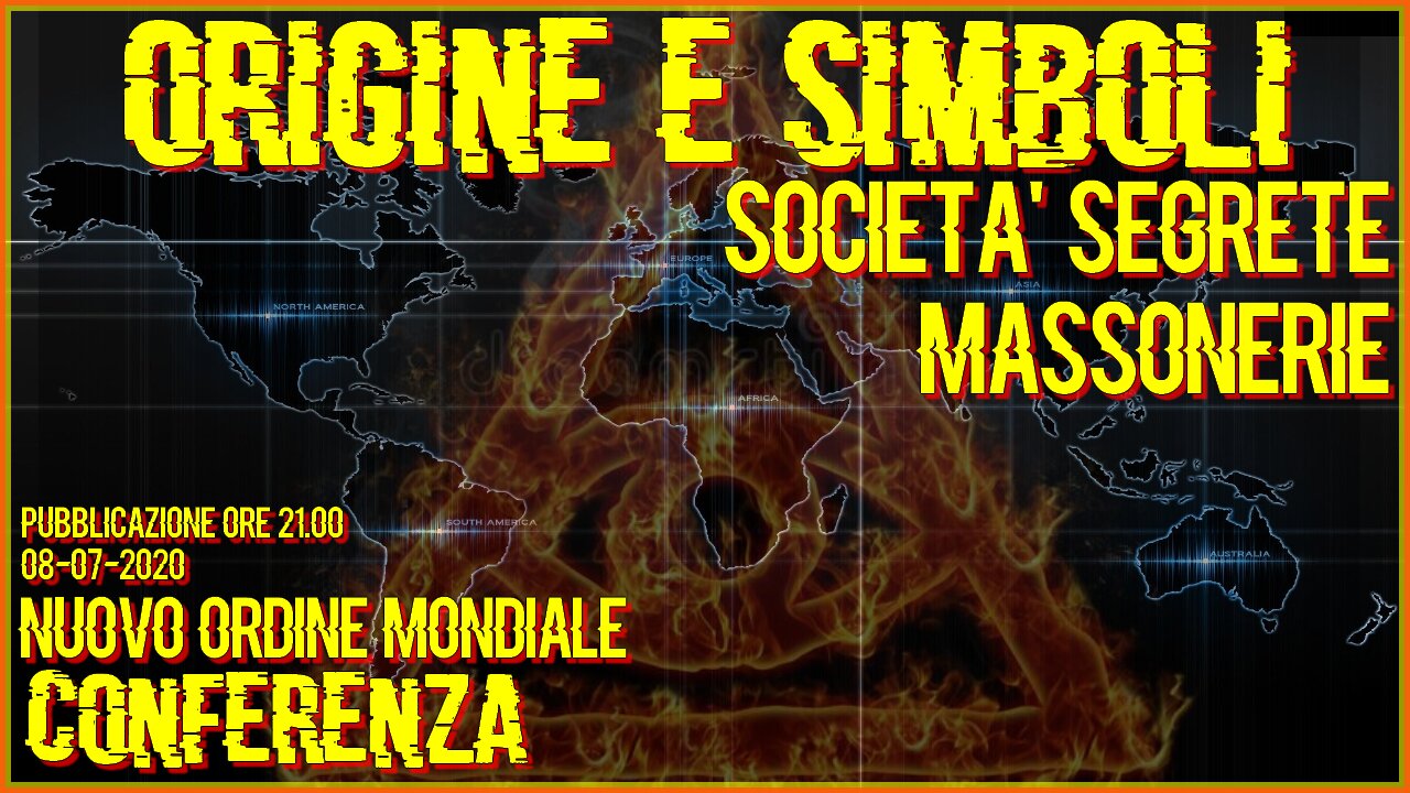 ERA TUTTO DECISO:Nuovo Ordine Mondiale Storia&Simboli Massonerie-Illuminati-Gesuiti