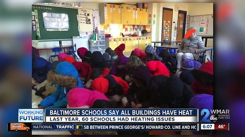 WMAR-2 News checks in with city schools on classroom heating