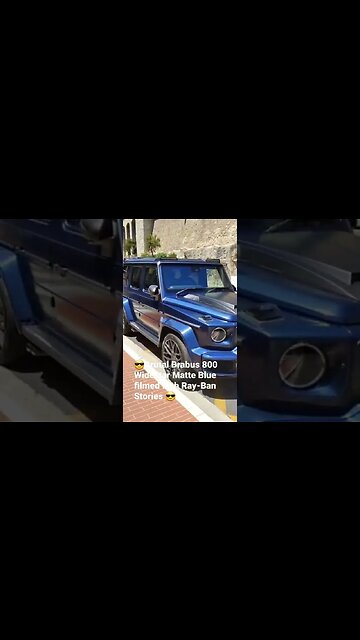 😎Brutal Brabus 800 Widestar Matte Blue filmed with Ray-Ban Stories 😎#brabus