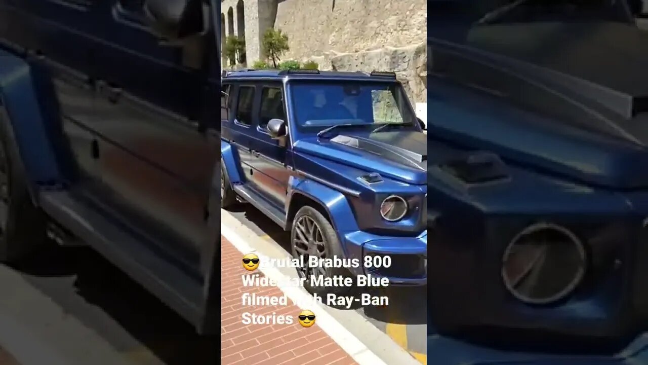 😎Brutal Brabus 800 Widestar Matte Blue filmed with Ray-Ban Stories 😎#brabus