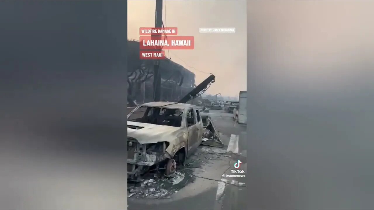 Take a look at the similarities between the cars on 9/11 and the cars In Maui after the fire.