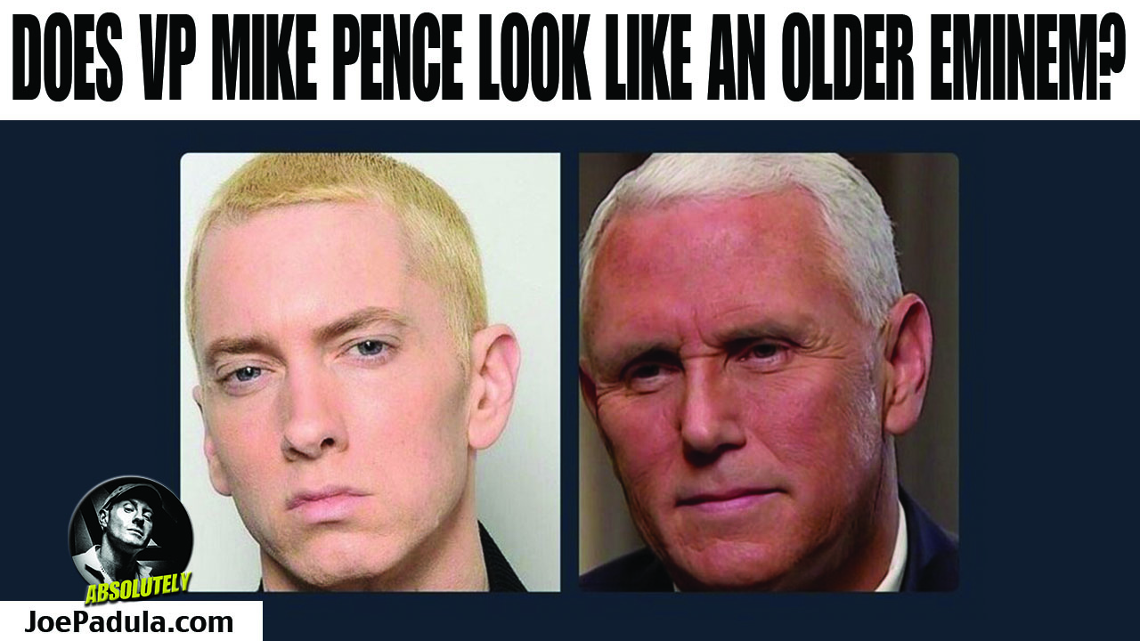 Does Vice President Mike Pence Look like an Older Eminem?