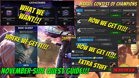 MCOC Dark Catacombs Week 1 Walkthrough and Side Quest Event Explanation