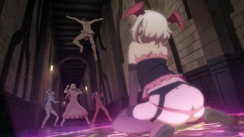 Konosuba - Kazuma defends a succubus