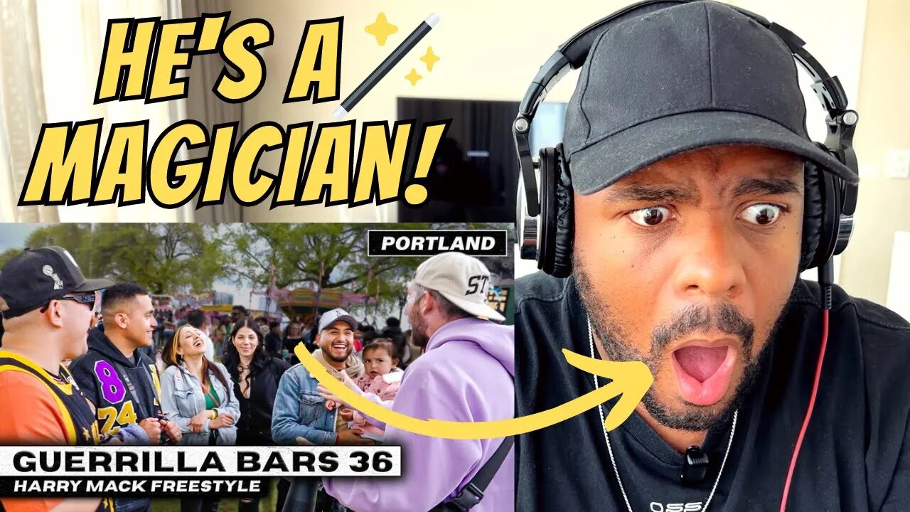 British Rapper Reacts to Harry Mack Freestyles Around His Hometown | Guerrilla Bars 36 Portland