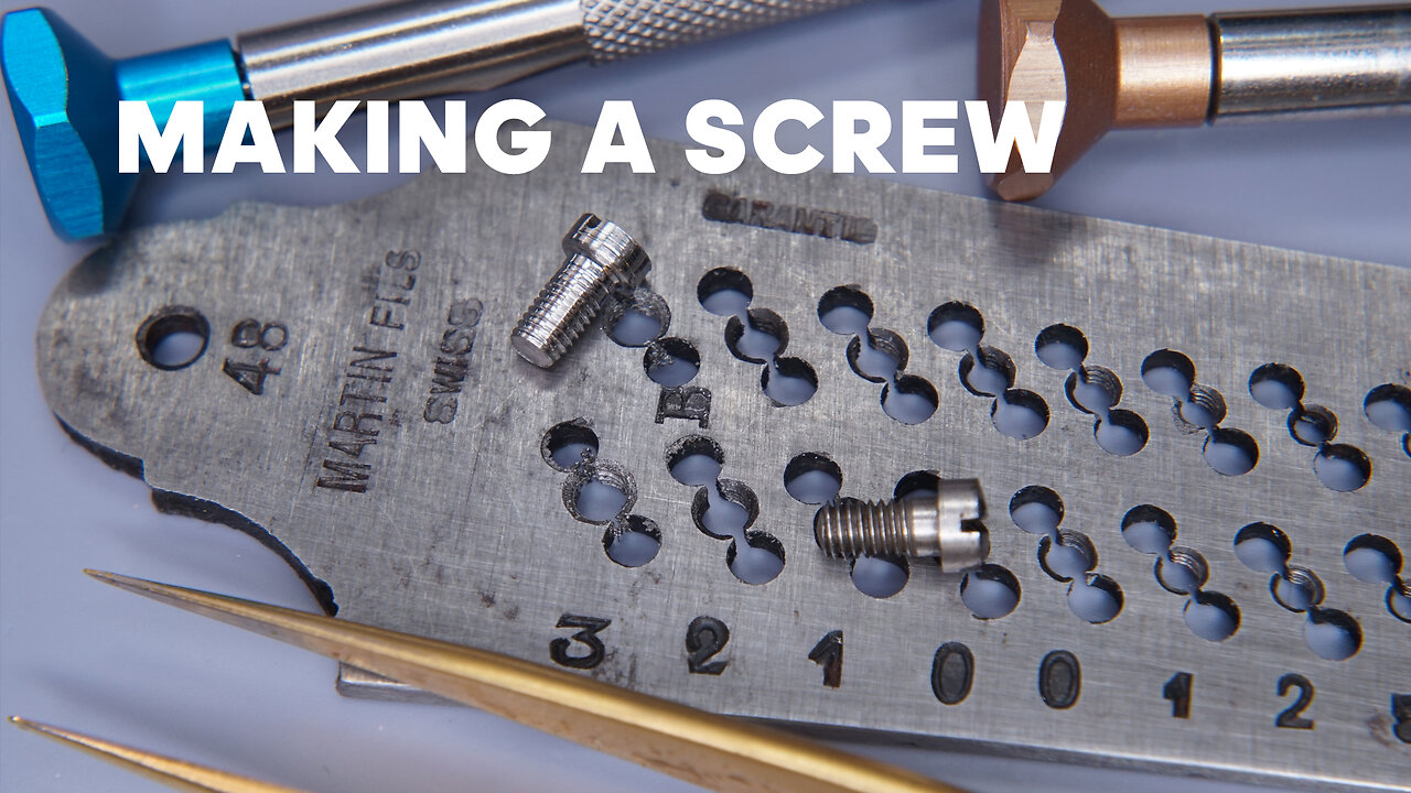 Making a Replacement Screw for a Micrometer Using a Watchmaker's Lathe