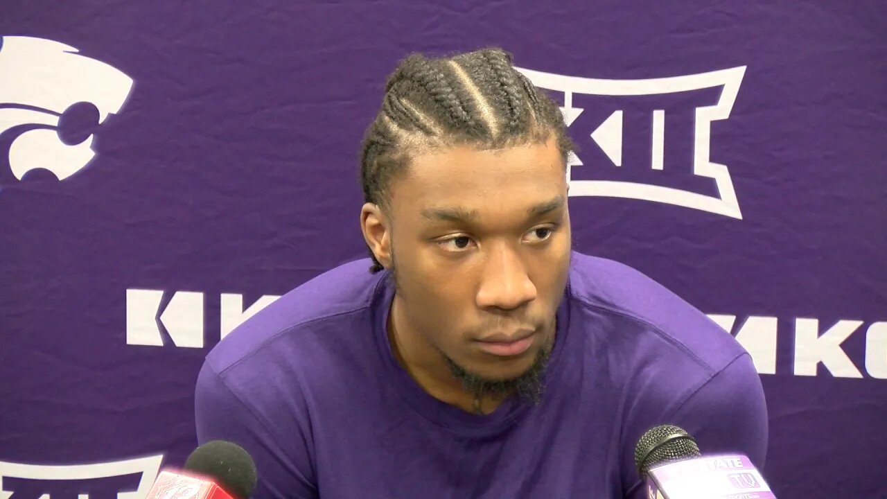 Kansas State Basketball | Xavier Sneed speaks ahead of playing Oklahoma State | February 10, 2020