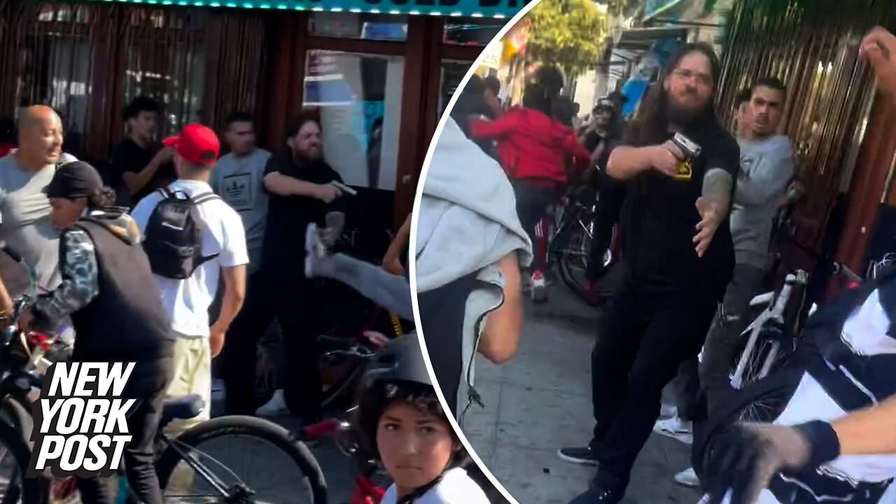 Oakland liquor store worker pulls gun on mob of violent bicyclists